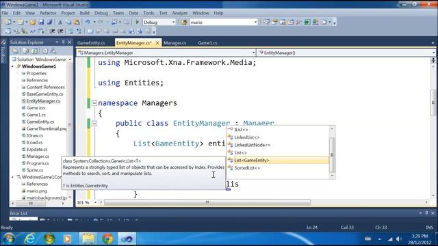 Let's Make A Game Part 6: Entity Manager смотреть онлайн
