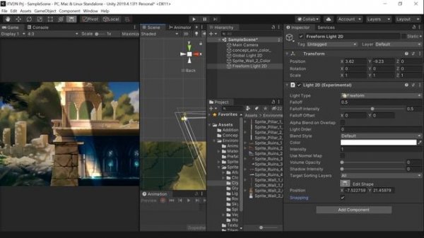 2D свет в Unity. Работа с 2D освещением в Unity ? ➤ Курс Unity Углубленный
