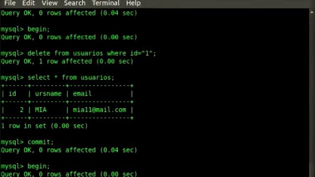 Transacciones MySQL, ORACLE смотреть онлайн