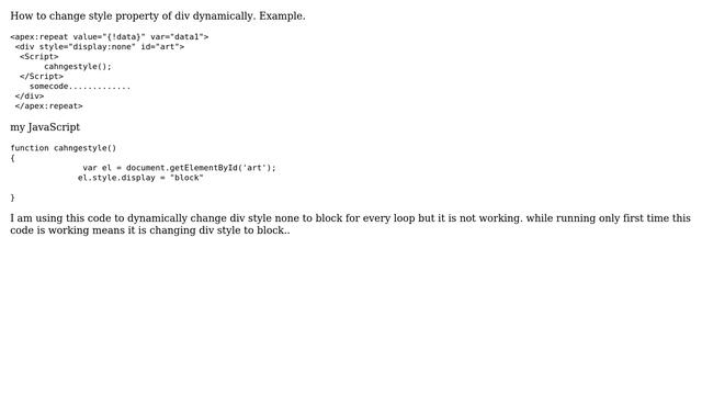 Salesforce: How to change style property of div dynamically? смотреть онлайн