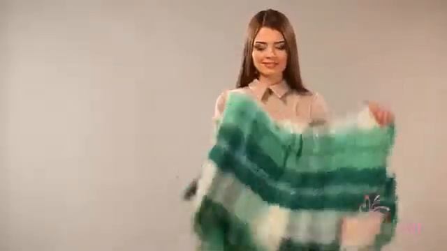 Купить шерстяной плед Эльф белый салат зеленый №2 обзор