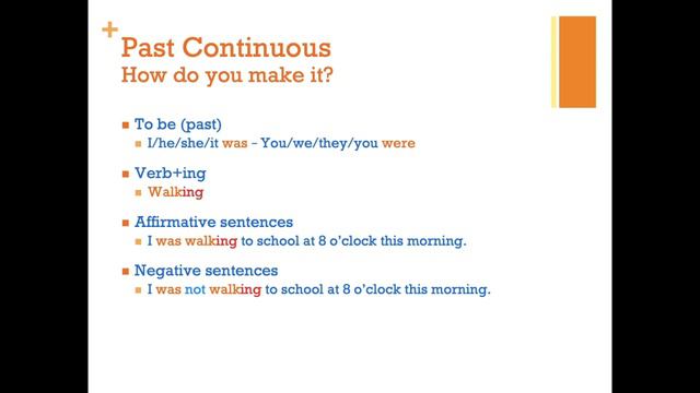 Past Simple vs. Past Continuous смотреть онлайн