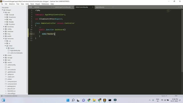 How to Install AdminLTE 3 Template in Laravel 9 | Set up admin lte in laravel | Hindi in Laravel смотреть онлайн