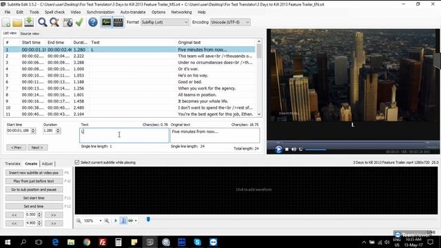 Copy of Subtitle Edit - How to start translating subtitle from Eng - Other Language смотреть онлайн