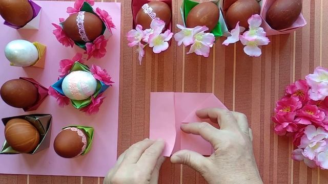 DIY /ORIGAMI Egg stand /КАК СДЕЛАТЬ ОРИГАМИ ПОСТАВКУ ДЛЯ ЯЙЦА ИЗ БУМАГИ СВОИМИ РУКАМИ? ПОДЕЛКА смотреть онлайн