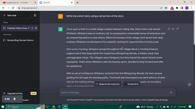 Can Chat GPT Write Creative Story? || Cartoon Story Writing || Chat GPT Tutorial смотреть онлайн