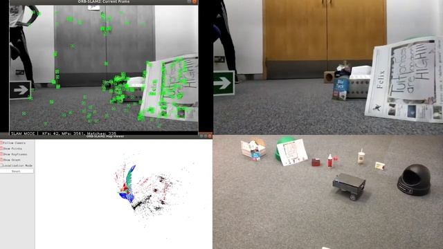 ORB-SLAM2 on PiCamera sequence смотреть онлайн