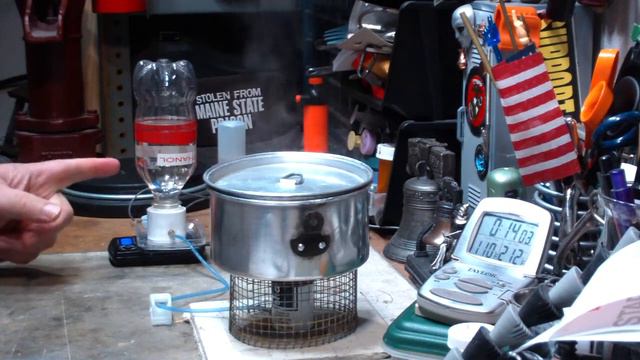 Simple Carbon Felt Burner - Boil Test #2 - How much alcohol was consumed? смотреть онлайн