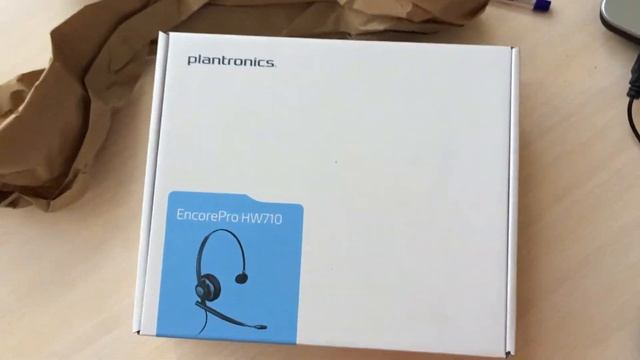 Распаковка посылки из США: гарнитуры Plantronics EncorePro HW710 смотреть онлайн