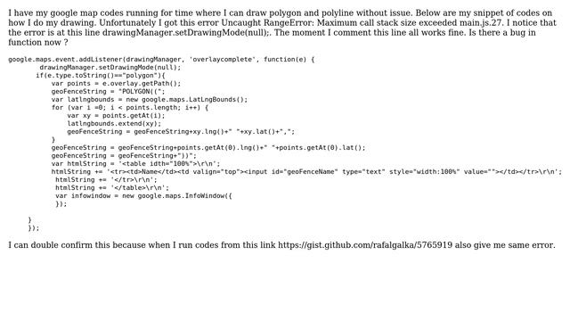 GIS: Setdrawingmode(null) giving Uncaught RangeError: Maximum call stack size exceeded main.js.27 смотреть онлайн