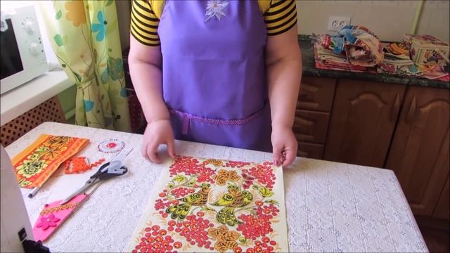 Как сшить кухонное полотенце Мастер класс! смотреть онлайн
