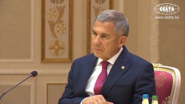 Встреча Александра Лукашенко с Президентом Татарстана Рустамом