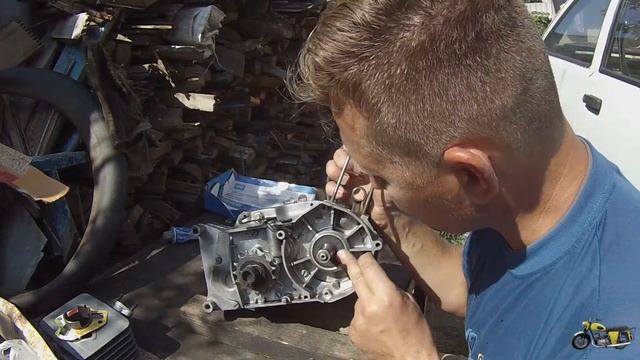 немецкий мопед Simson c поршнем от Honda DIO AF18 смотреть онлайн