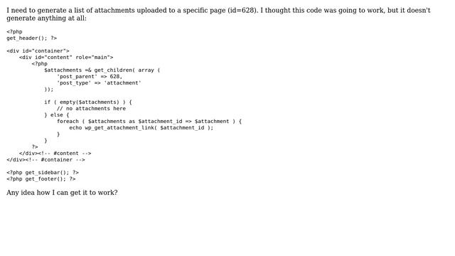 Wordpress: List attachments of a page смотреть онлайн