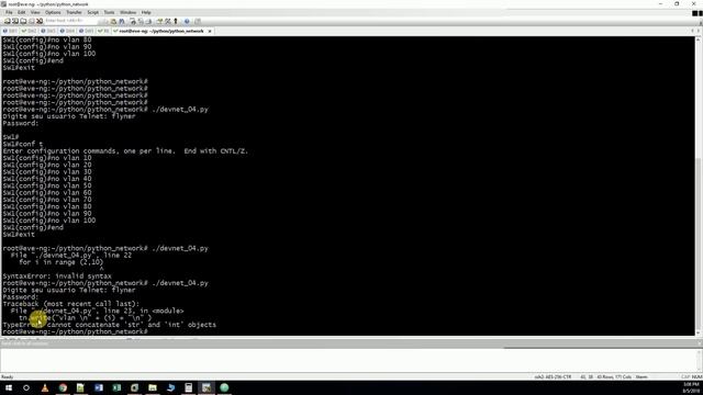 Python - Criando várias VLANS usando loop for смотреть онлайн