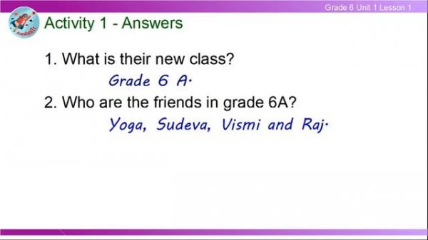 Grade 6 English Language [ Unit 1--Lesson 01 ]  ??????