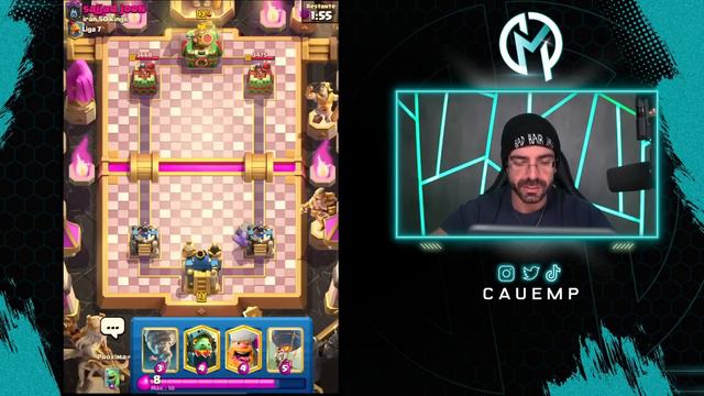 USEIO O COMBO MAIS FORTE DE BALÃO COM LENHADOR DO CLASH ROYALE! смотреть онлайн