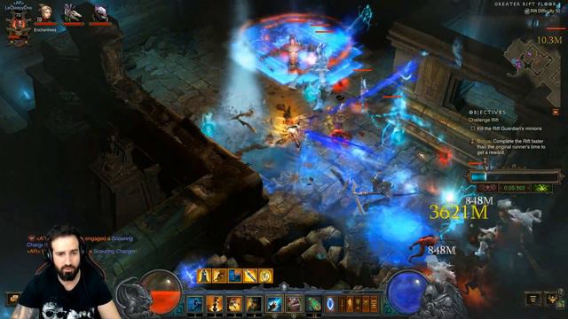 [DIABLO 3] Challenge Rift 153 Guide - Witch Doctor Mundunugu Spirit Barrage Build! смотреть онлайн