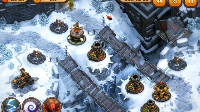 Evil Defenders - Old Castle Chaos level walkthrough 3 star (No Commentary) смотреть онлайн