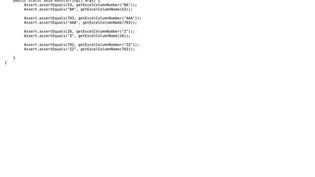 Code Review: Excel column string to row number and vice versa смотреть онлайн