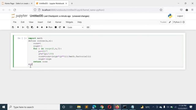 Python Program to Find the Sum of Cosine Series смотреть онлайн