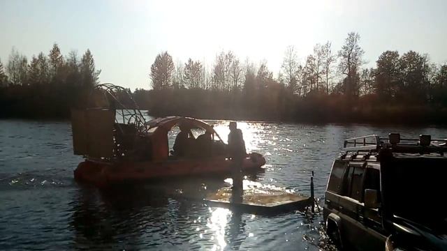 Испытания аэролодки на воде смотреть онлайн