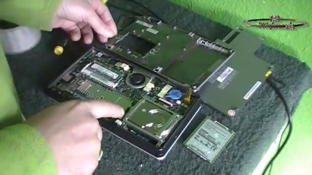 How To Replace The 1.8 Inch Harddrive Of  The Asus R2H  Tablet Pc - Full Video