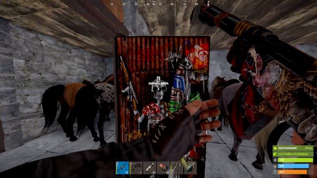 КОННАЯ ФЕРМА СКРАПА,ИСТОРИЯ SOLO ВСАДНИКА в Раст/Rust смотреть онлайн