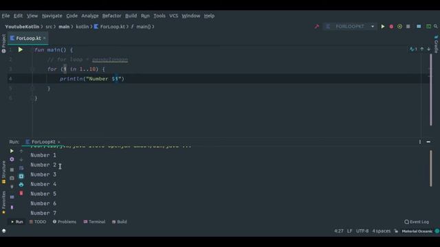 Belajar Kotlin Dasar - #8 Perulangan (For Loop) смотреть онлайн