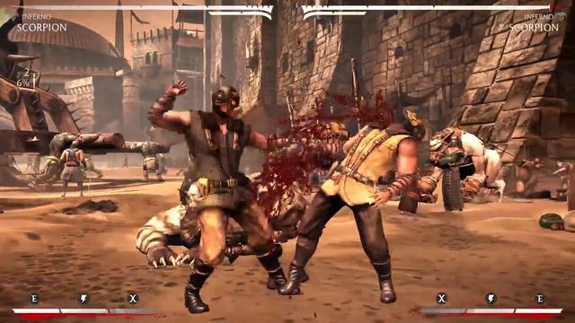 Mortal Kombat X - Скорпион Инферно Комбо Урок (после патчей) смотреть онлайн