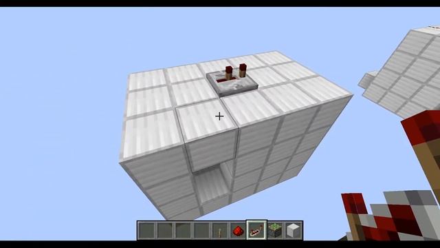 Redstone step by step tutorial 1x2 Flush piston door (Minecraft Java Edition) смотреть онлайн