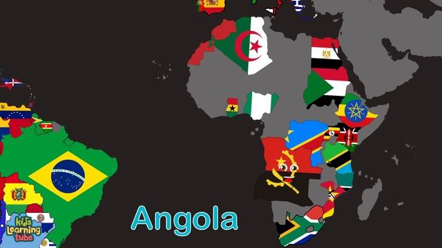 All the Countries of the World with Flags | Countries Of The World Song смотреть онлайн