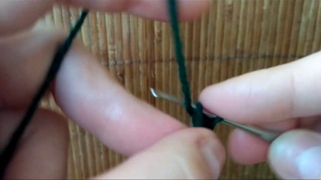 Лист хризантемы крючком. Вязание основы (скелета) листа. смотреть онлайн