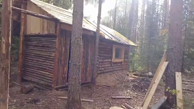 Опять приходится ЛОМАТЬ! ИЗБА. Лесное жилище рыбака. Валежник в деле. смотреть онлайн