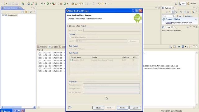 Android Tutorial - Hello World through Eclipse Android Plugin смотреть онлайн