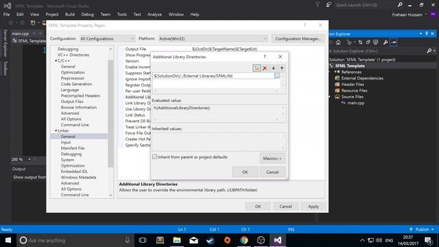 Flappy Bird SFML C++ - Windows Visual Studio Setup смотреть онлайн