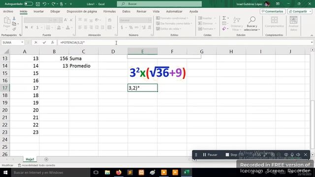 Operaciones básicas excel 3 смотреть онлайн