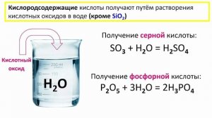 Кислоты. Получение кислот. Урок 11. Химия 8 класс
