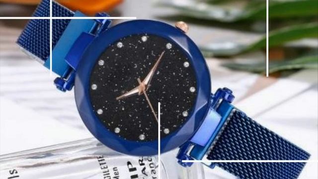 ? Модные Стильные Женские Часы с Циферблатом Звездное Небо ✅ Магнитный Ремешок - Где КУПИТЬ смотреть онлайн