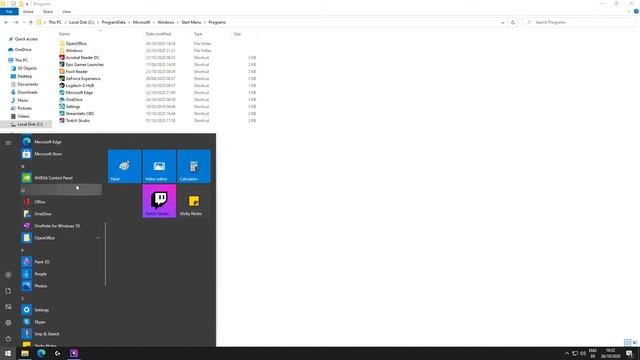 Windows 10 - How to remove folder from the start menu смотреть онлайн