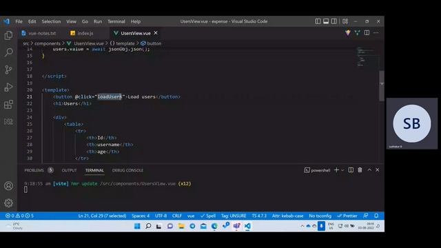 Part 5 | Vue JS 3 Tutorial | Watchers | Fetch | API integration in Vue JS смотреть онлайн