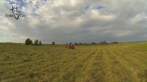 Роторная косилка Виракс-Wirax Польша 1.35м. Косим траву первый раз!