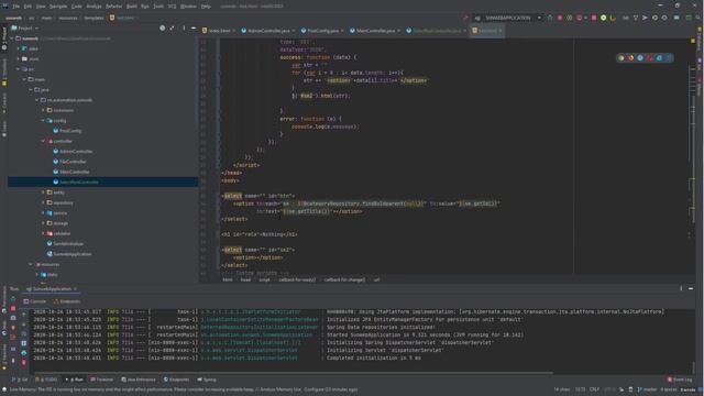 Easy to map Spring Boot RESTfull API + Ajax + Thymeleaf смотреть онлайн