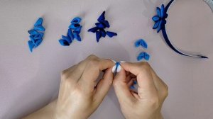 Ободок из репсовой ленты 4 см.