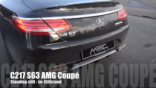MEC Design Mercedes C217 S63 AMG Coupe Exhaust - Earthquake Sound Version
