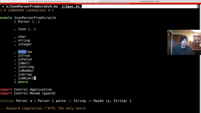 Parsing Objects (JSON Parser from Scratch in Haskell) смотреть онлайн