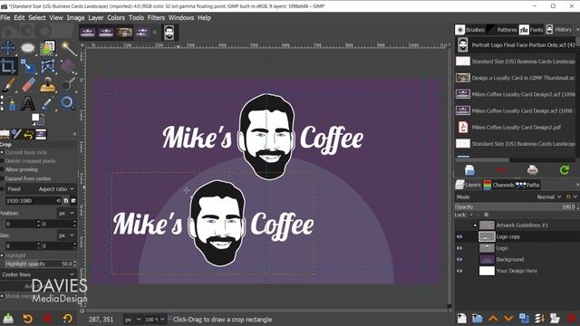 How to Design a Loyalty Card in GIMP смотреть онлайн
