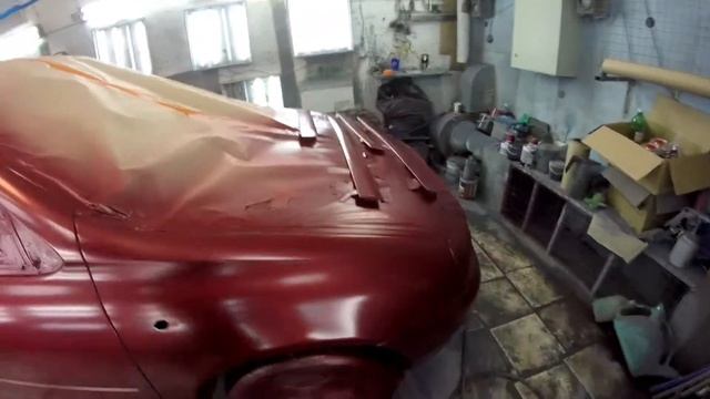 Покраска двух бортов лада калина краскапультами IWATA LS400 WS400 смотреть онлайн