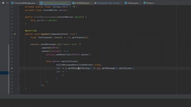 JDA Bot Tutorial - Event Waiter (Episode 30) | MenuDocs смотреть онлайн