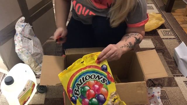 Обзор посылки. Обработка для гелиевых шариков. Подвесной потолок смотреть онлайн